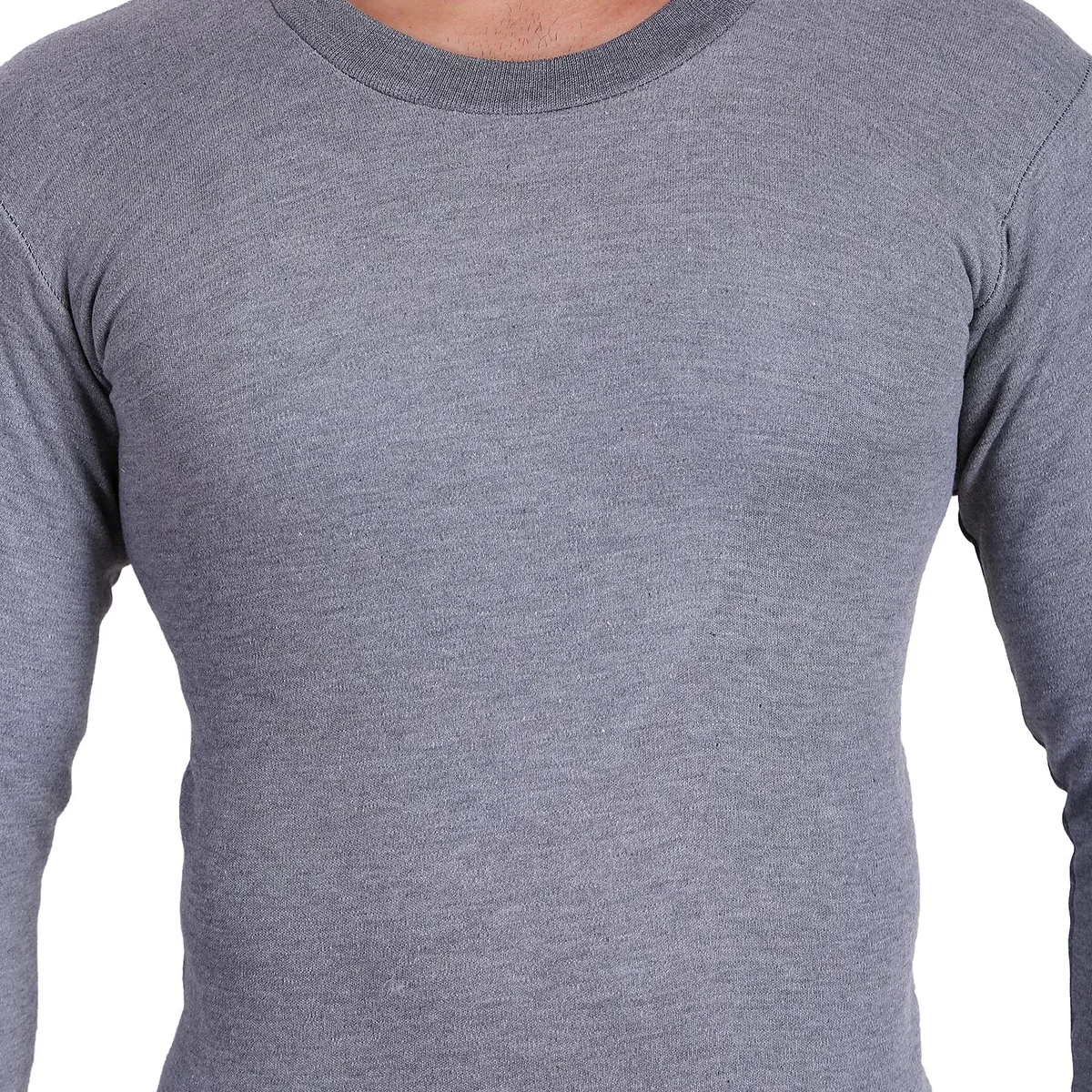 T.T. Mens Sky Blue Slim Fit Solid Titanic Winter Thermal Set, photo 2 of 4