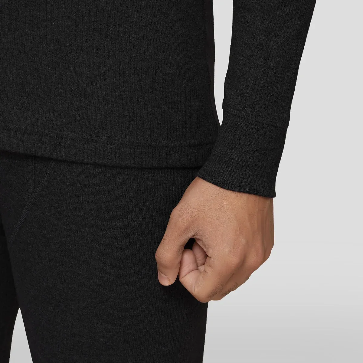 Cotton Rich Long Sleeve Thermal Set Pitch Black, photo 4 of 4