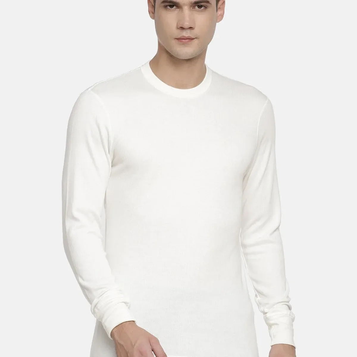 Men's Thermal Uppers Viscose Cotton Blend Full Sleeves Crew Neck and Satin-Soft Smoothness | M1051, photo 1 of 4