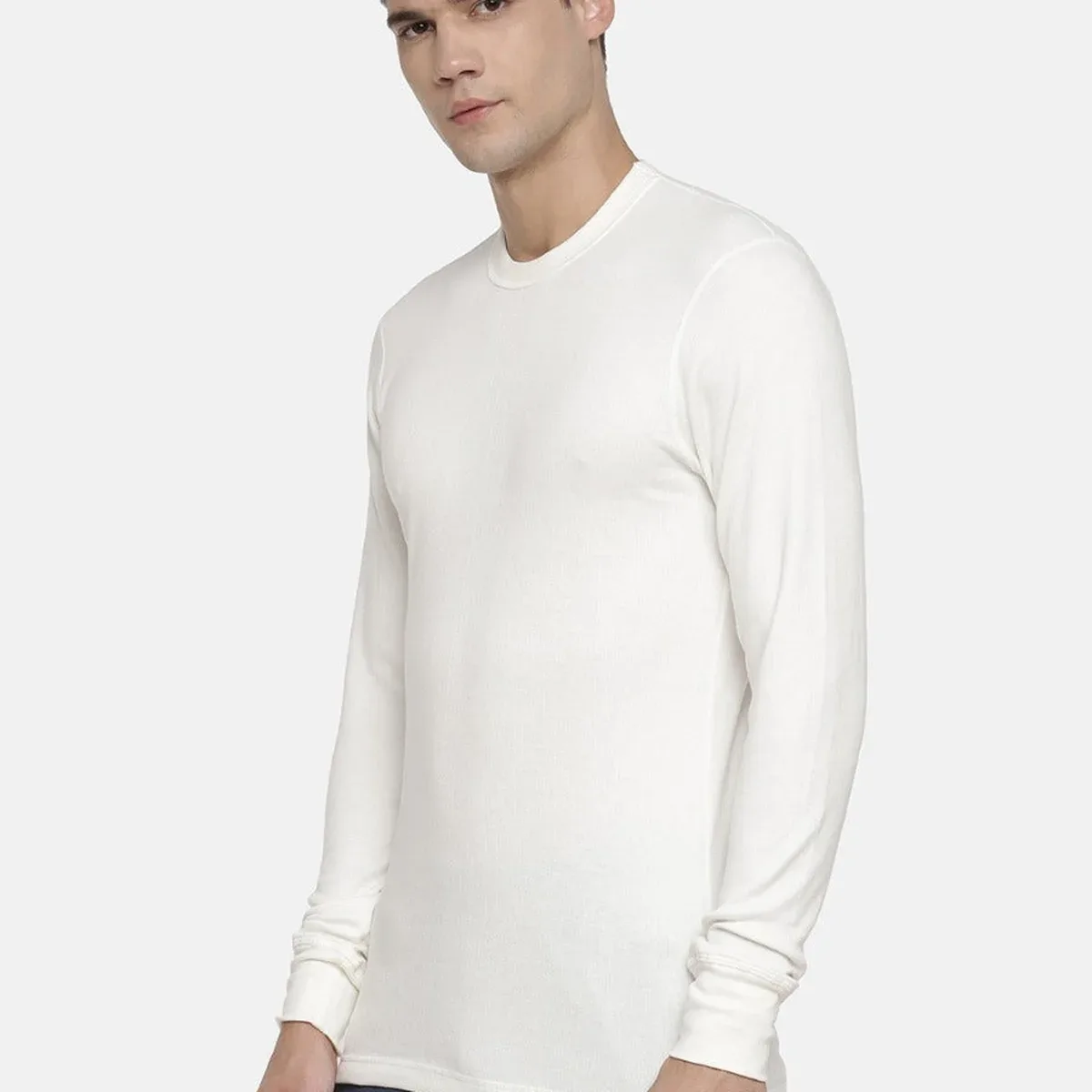 Men's Thermal Uppers Viscose Cotton Blend Full Sleeves Crew Neck and Satin-Soft Smoothness | M1051, photo 2 of 4
