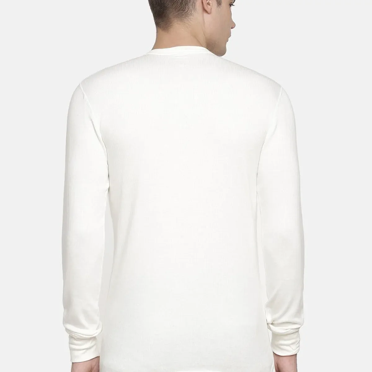 Men's Thermal Uppers Viscose Cotton Blend Full Sleeves Crew Neck and Satin-Soft Smoothness | M1051, photo 3 of 4