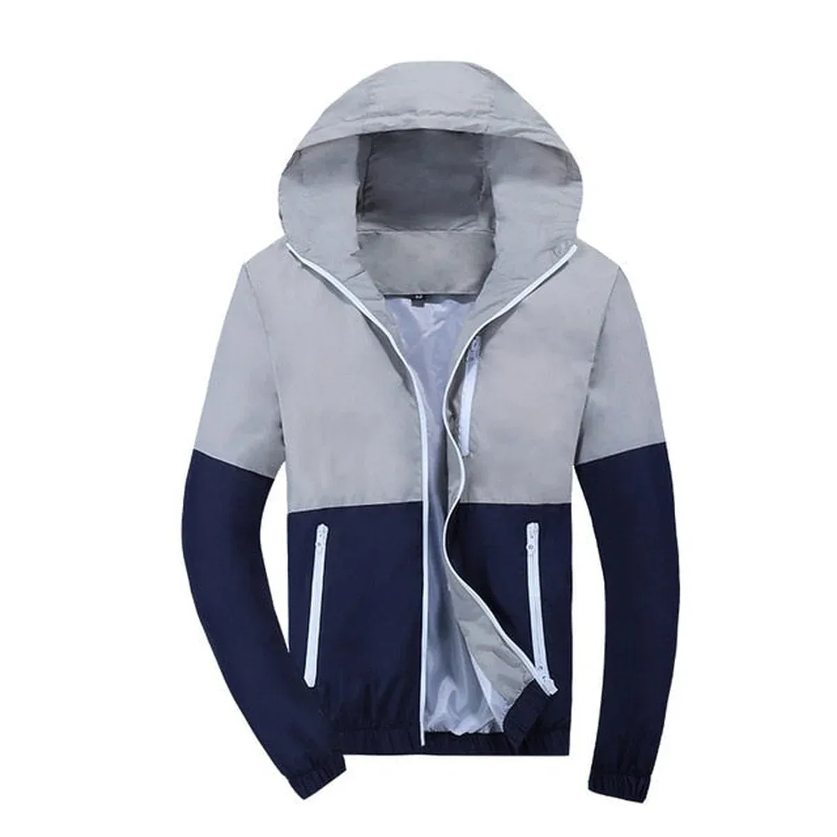 Jacket Men Windbreaker 2018 Spring Autumn Fashion Jacket Men's Hooded Casual Jackets Male Coat Thin Men Coat O, photo 3 of 4