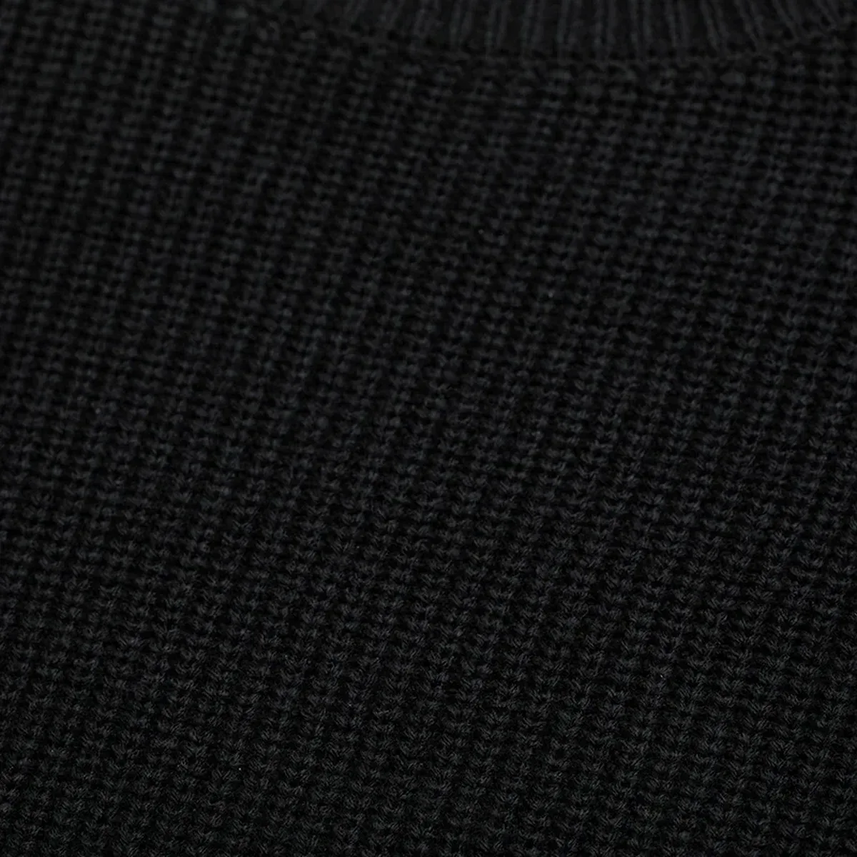 Black Fisherman Knit Sweater, photo 2 of 4