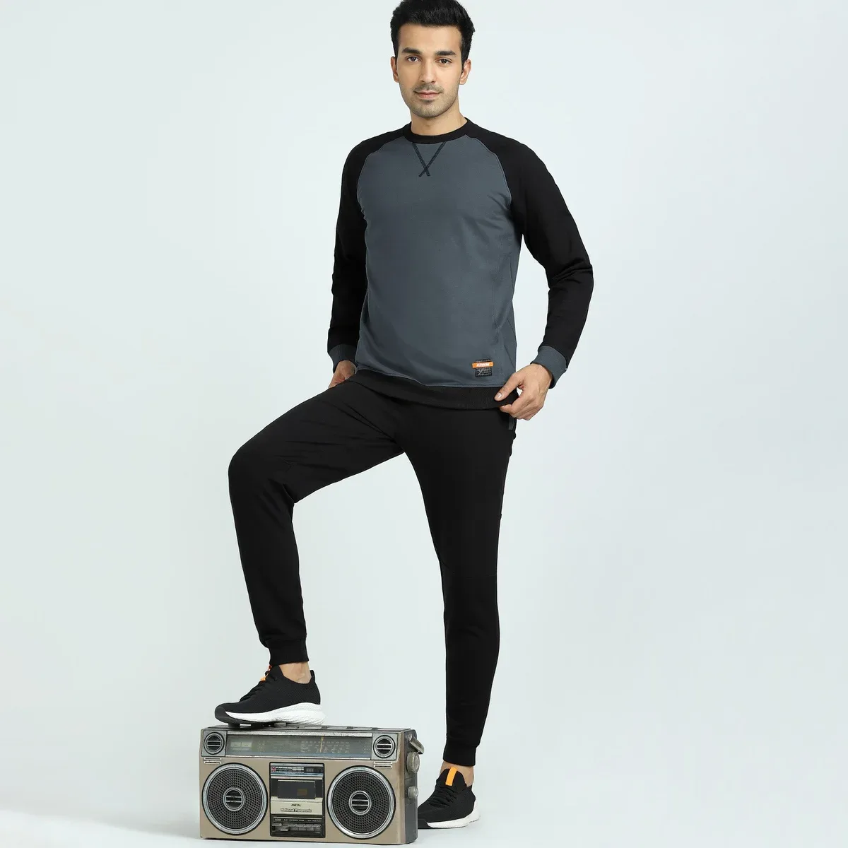 Quest French Terry Cotton-Blend Sweatshirt And Joggers Co-ord Set - Phantom Grey, photo 2 of 4