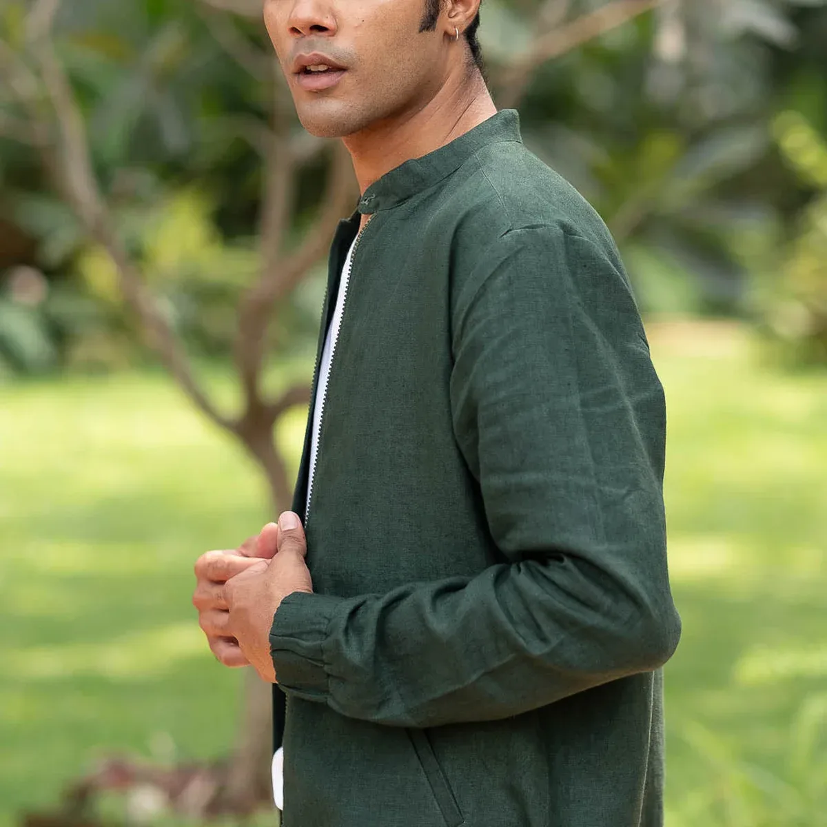 The Linen Bomber Jacket, photo 2 of 4