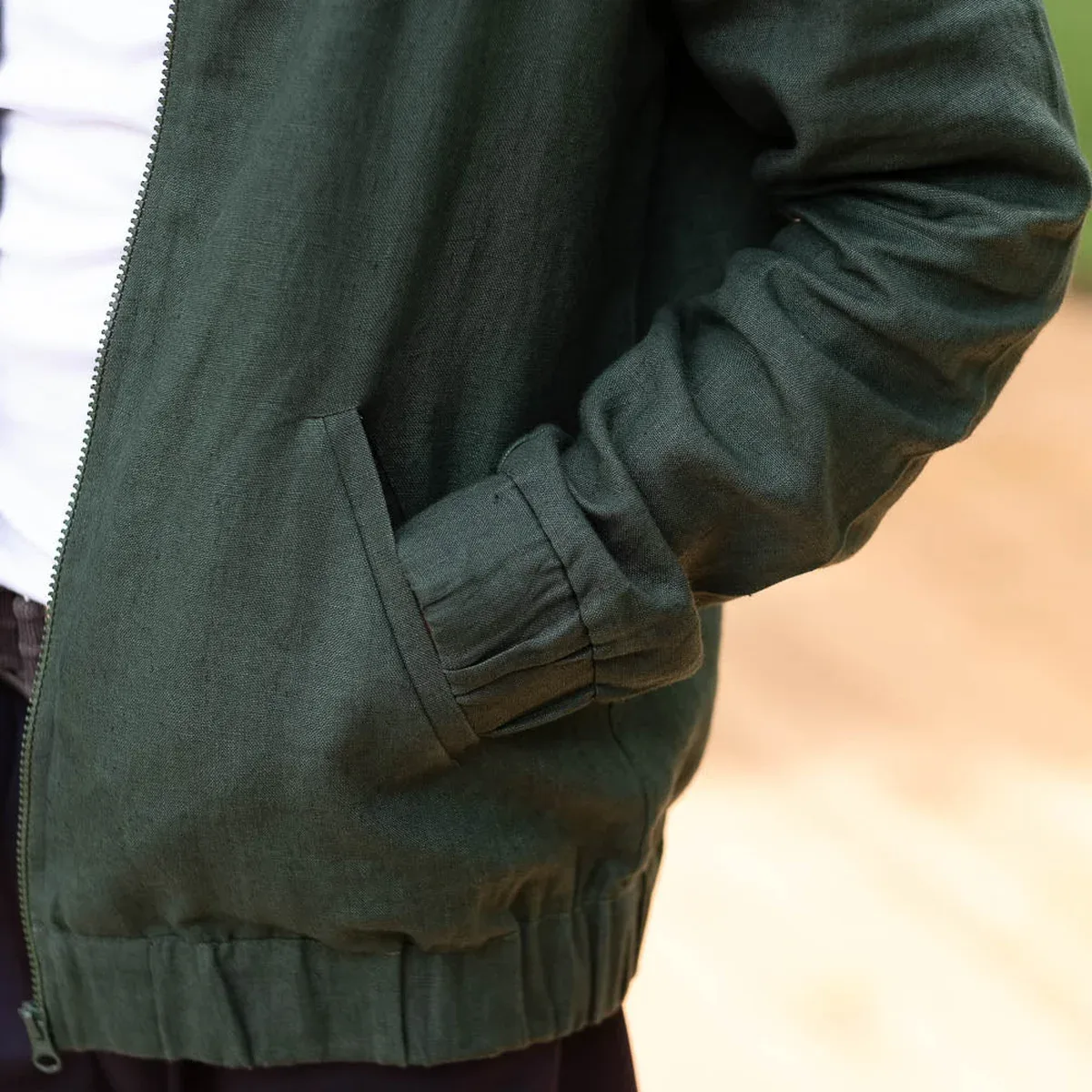 The Linen Bomber Jacket, photo 3 of 4