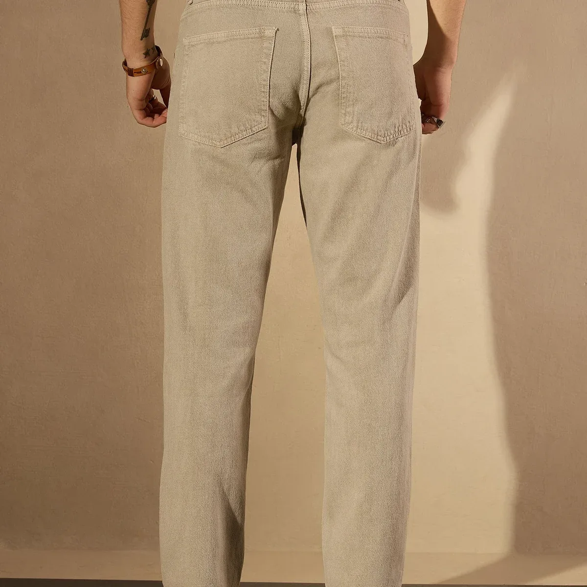 Mud Yellow Korean Baggy Jeans, photo 4 of 4
