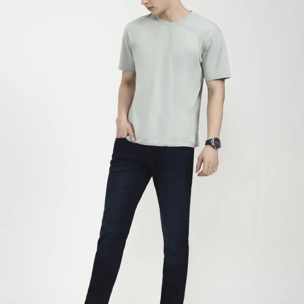 Deep Indingo Blue Washed Slim Fit Jeans