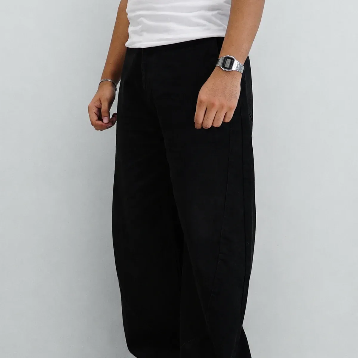 Black Raw Finish Japan Baggy Jeans, photo 3 of 4