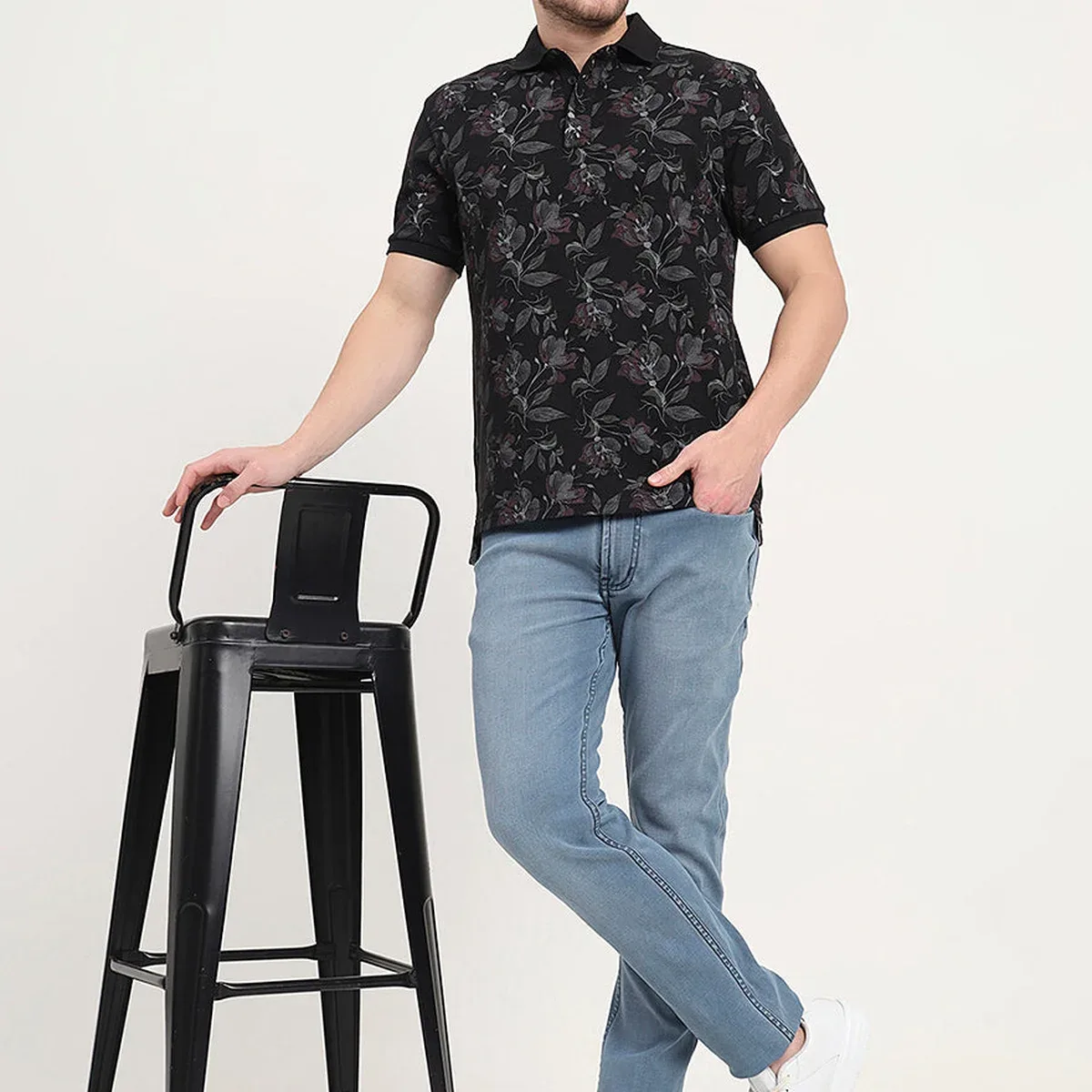 Ice Blue Washed Slim Fit Jeans, photo 1 of 4