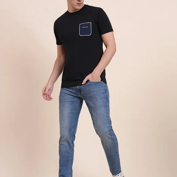 Mid Blue Washed Slim Fit Jeans
