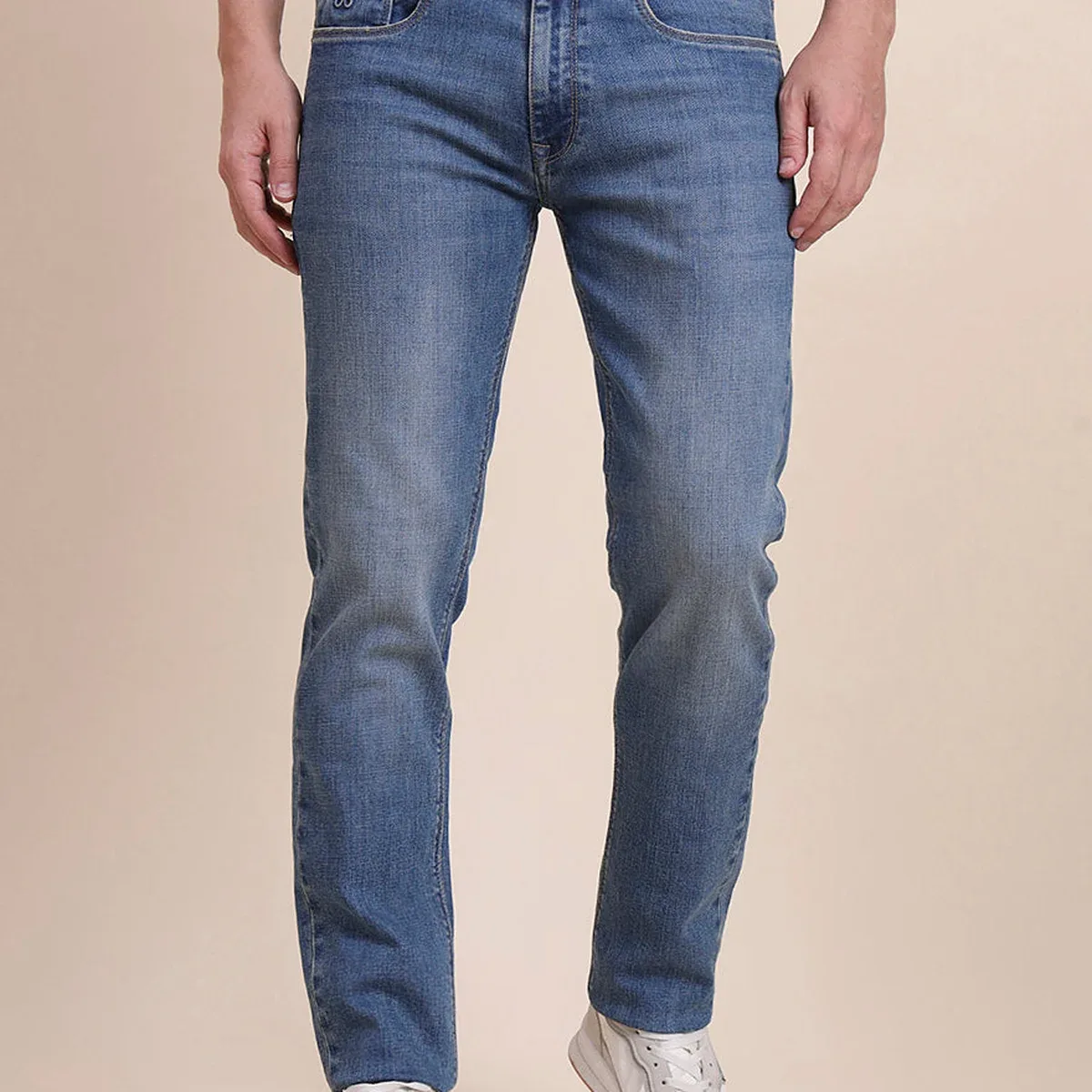 Mid Blue Washed Slim Fit Jeans, photo 3 of 4