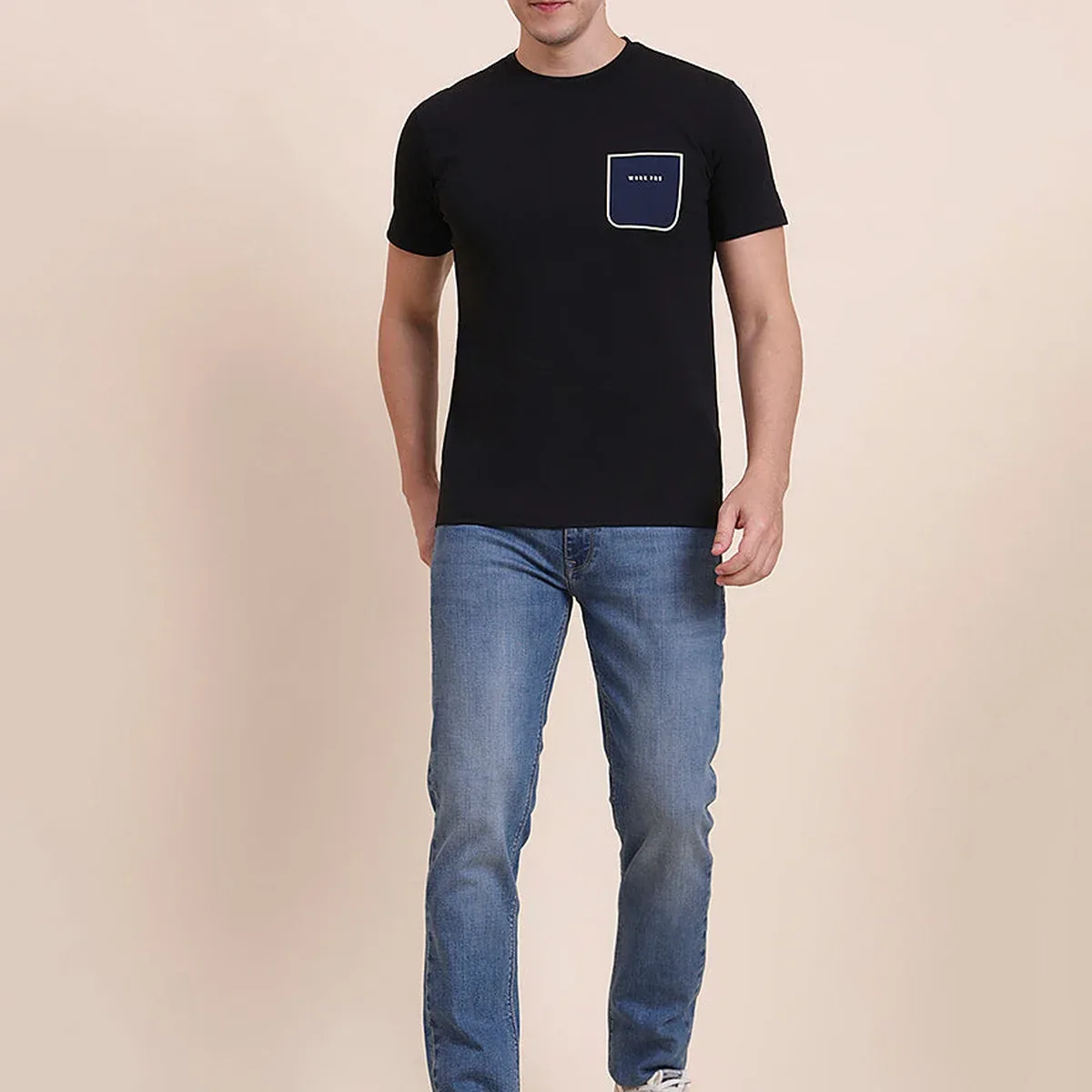 Mid Blue Washed Slim Fit Jeans, photo 4 of 4
