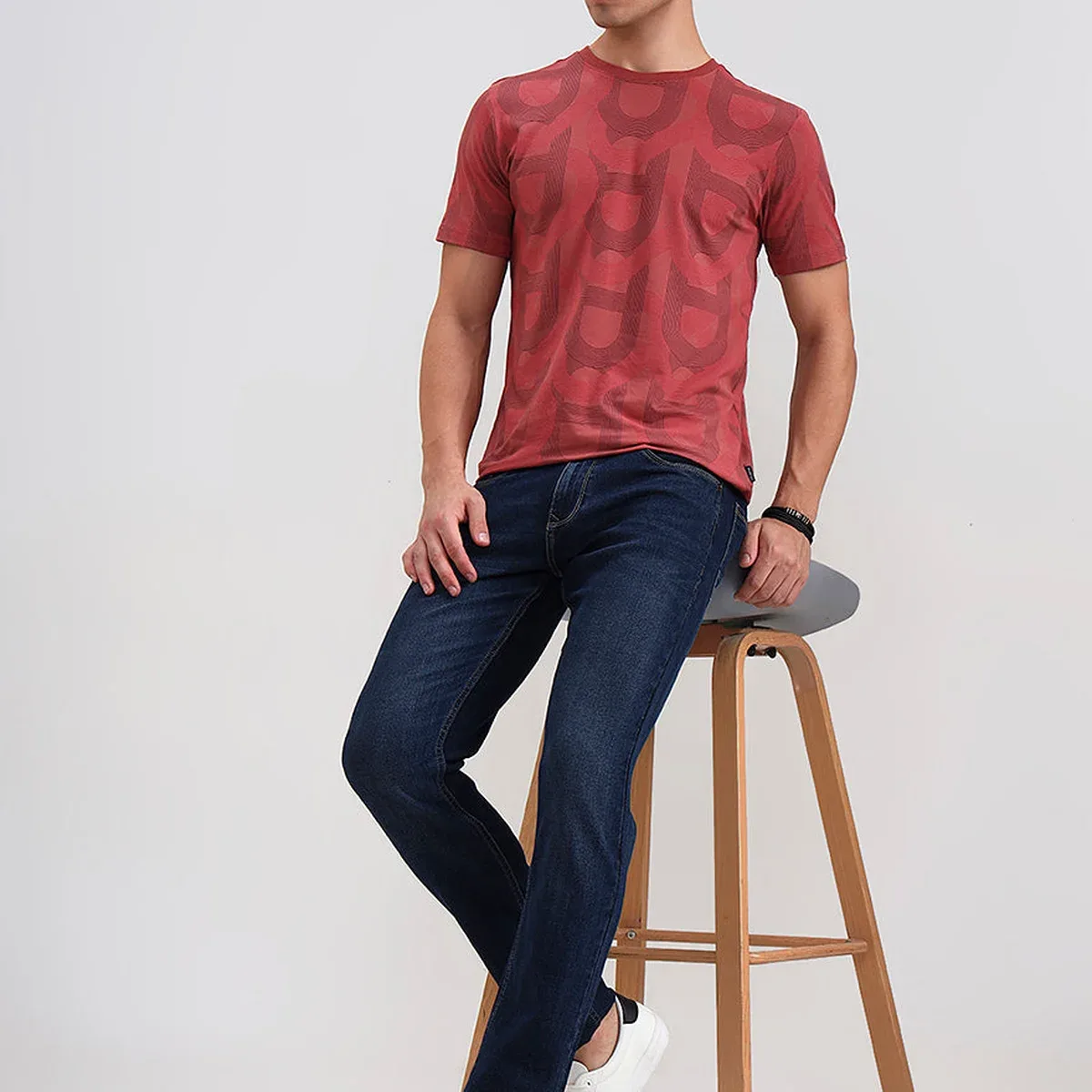 Dark Indigo Blue Washed Slim Fit Jeans | Greenfibre, photo 1 of 4