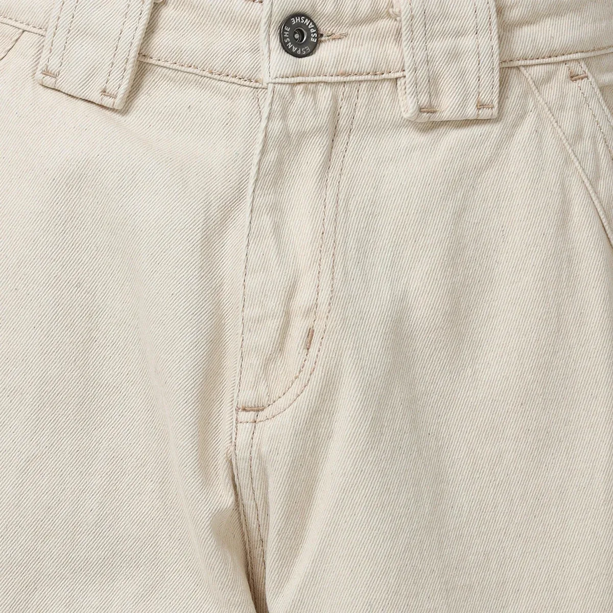 Maverick - Baggy Cargo Jeans - Cream, photo 2 of 4