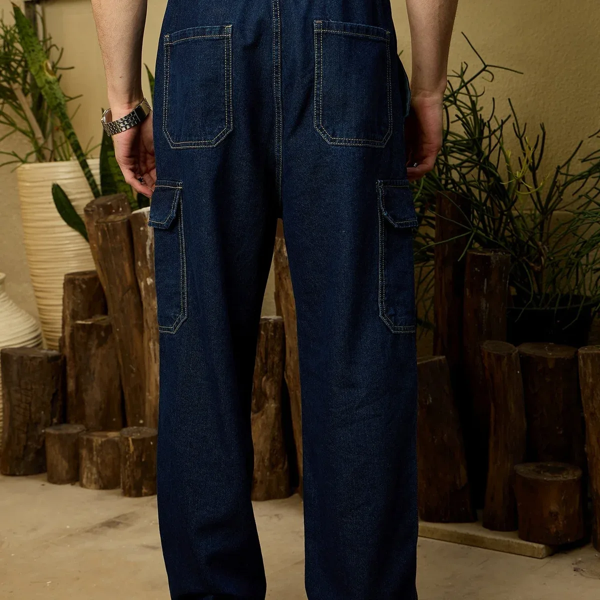 Dark Blue Cargo Jeans, photo 3 of 4