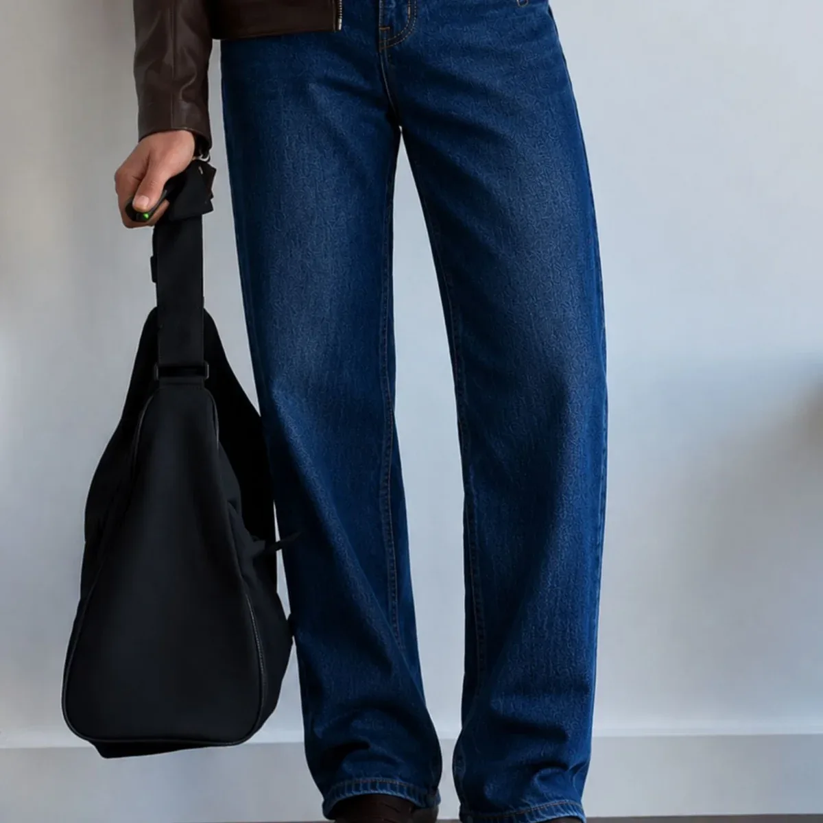 Dark Blue Fade Baggy Jeans, photo 1 of 4