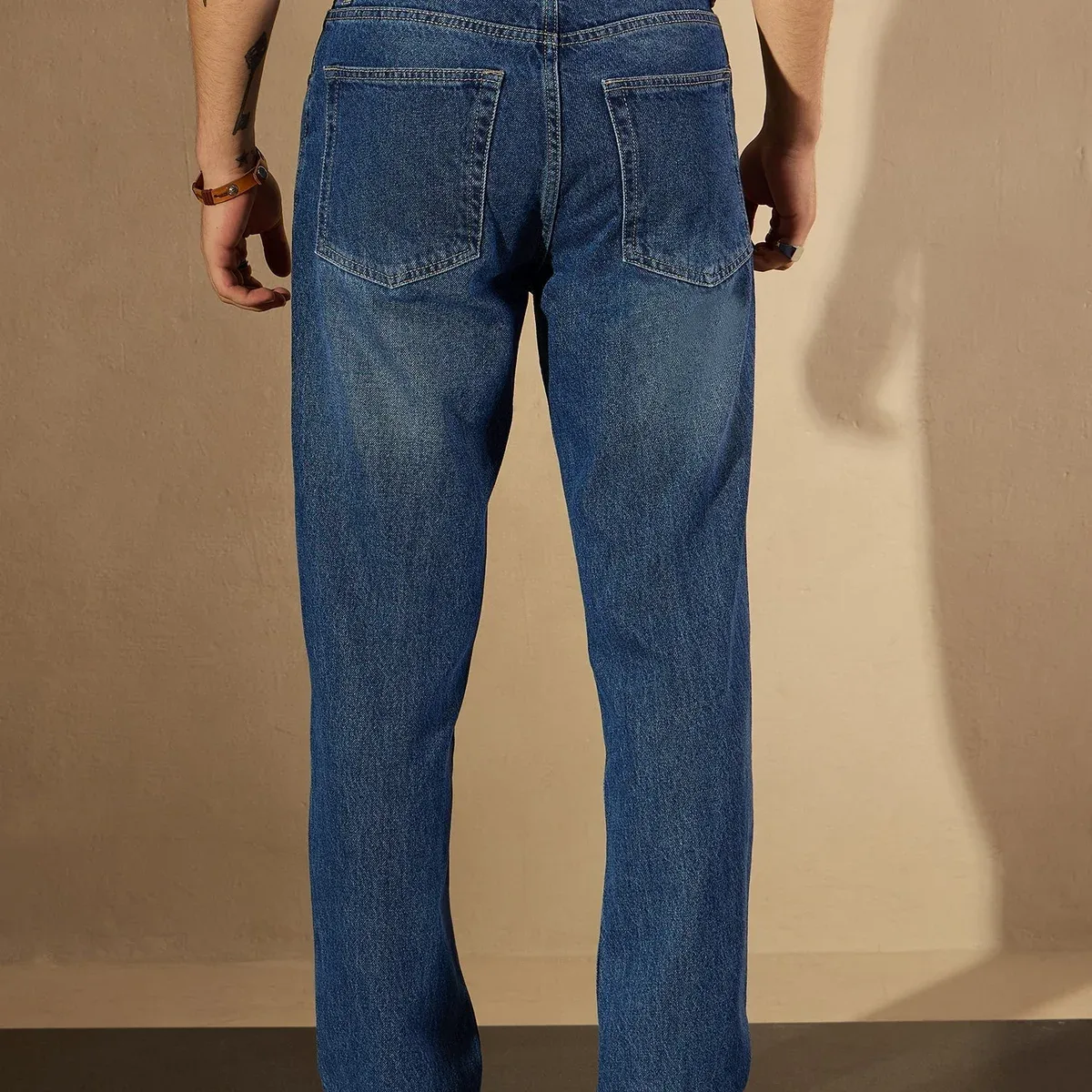 Dark Blue Fade Baggy Jeans, photo 3 of 4