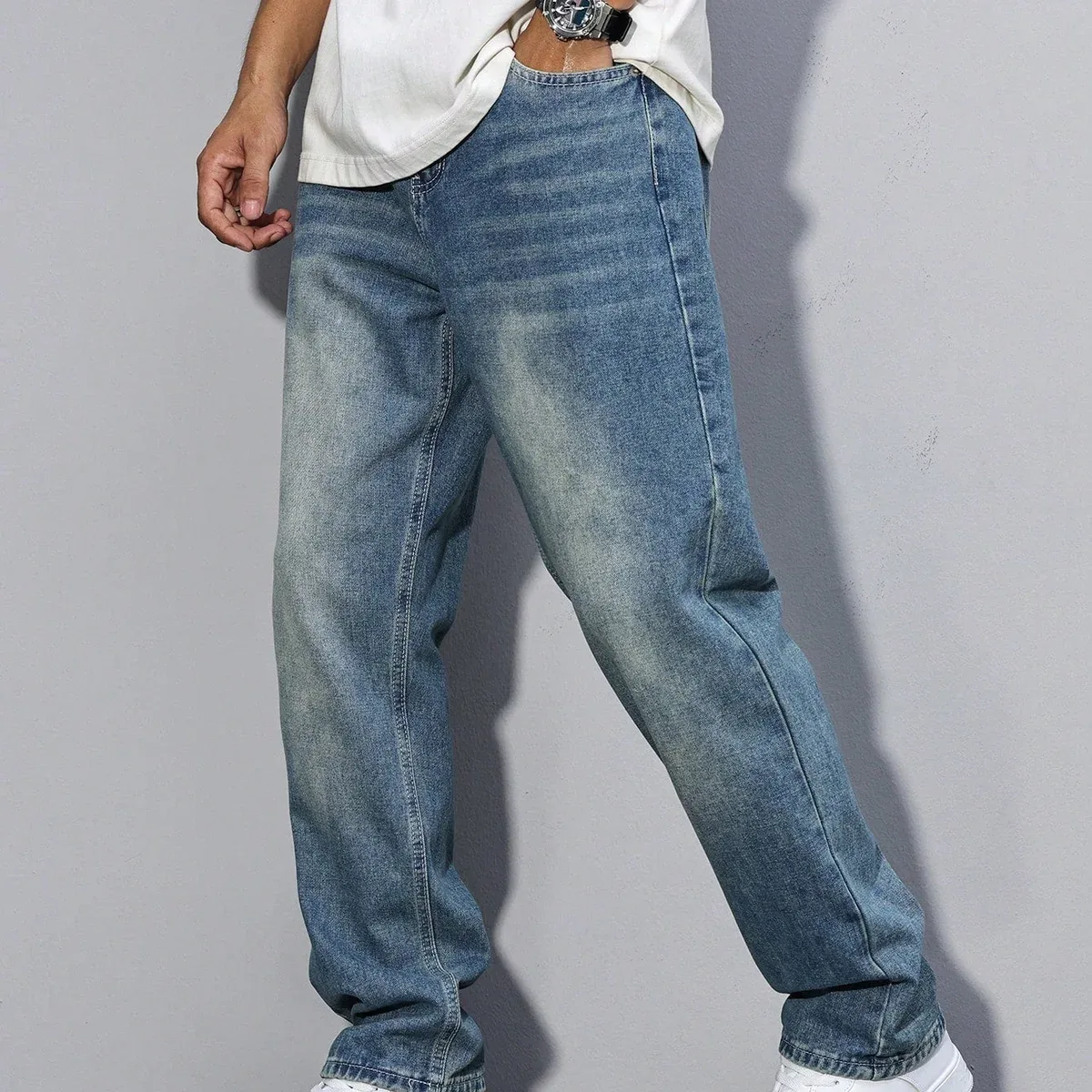 River Blue Straight Fit Jeans, photo 2 of 4
