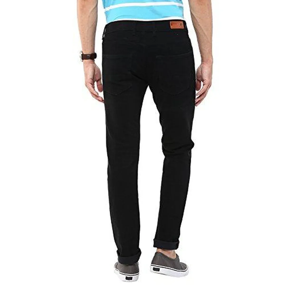 American Crew Men's Black Slim Fit Jeans - 32 (ACJN141-32), photo 3 of 4