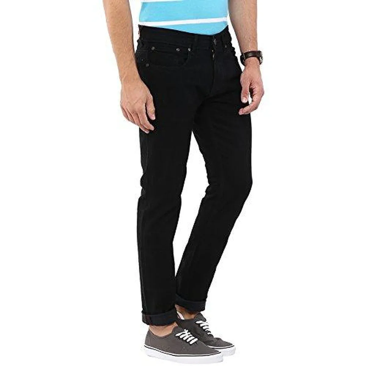 American Crew Men's Black Slim Fit Jeans - 32 (ACJN141-32), photo 4 of 4