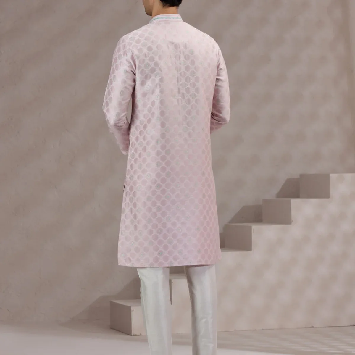 Pink Printed Kurta Pajama | JB X JB, photo 4 of 4