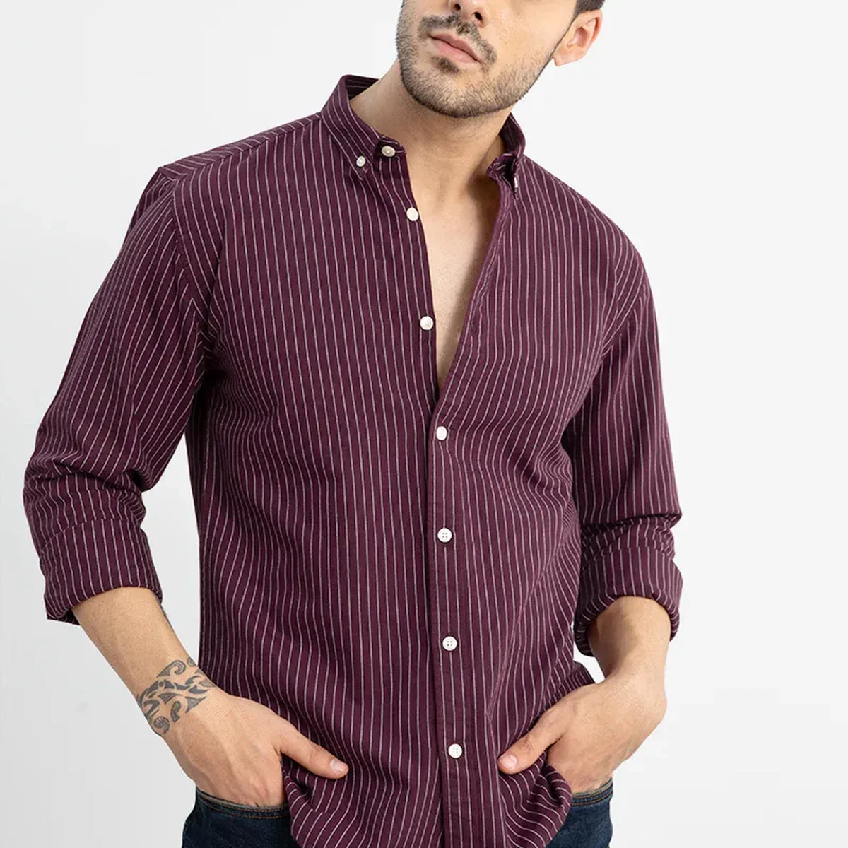 Lining Maroon Shirt, photo 1 of 4