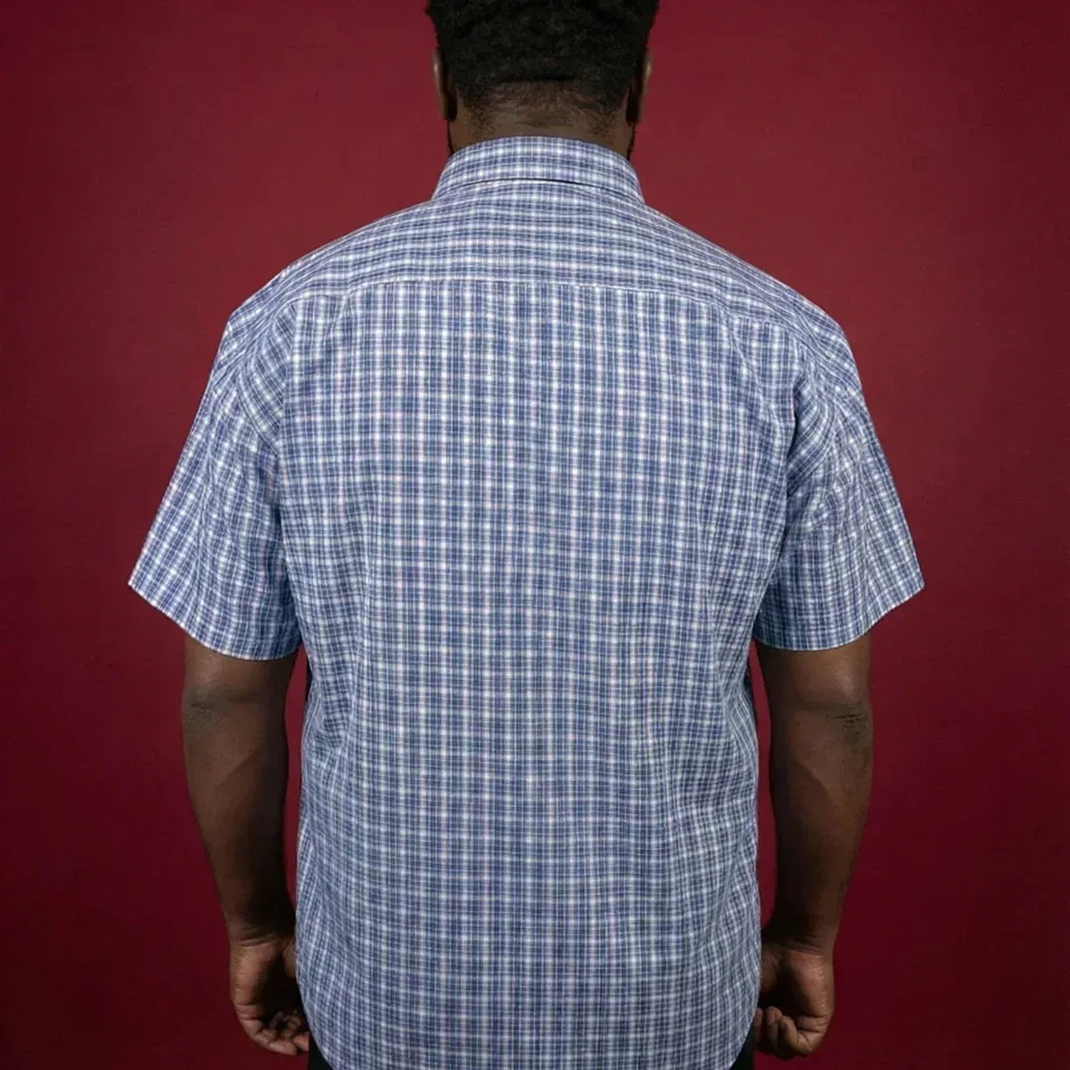 Men Plus Size Shale Multicolor Checkered Casual Shirt, photo 4 of 4