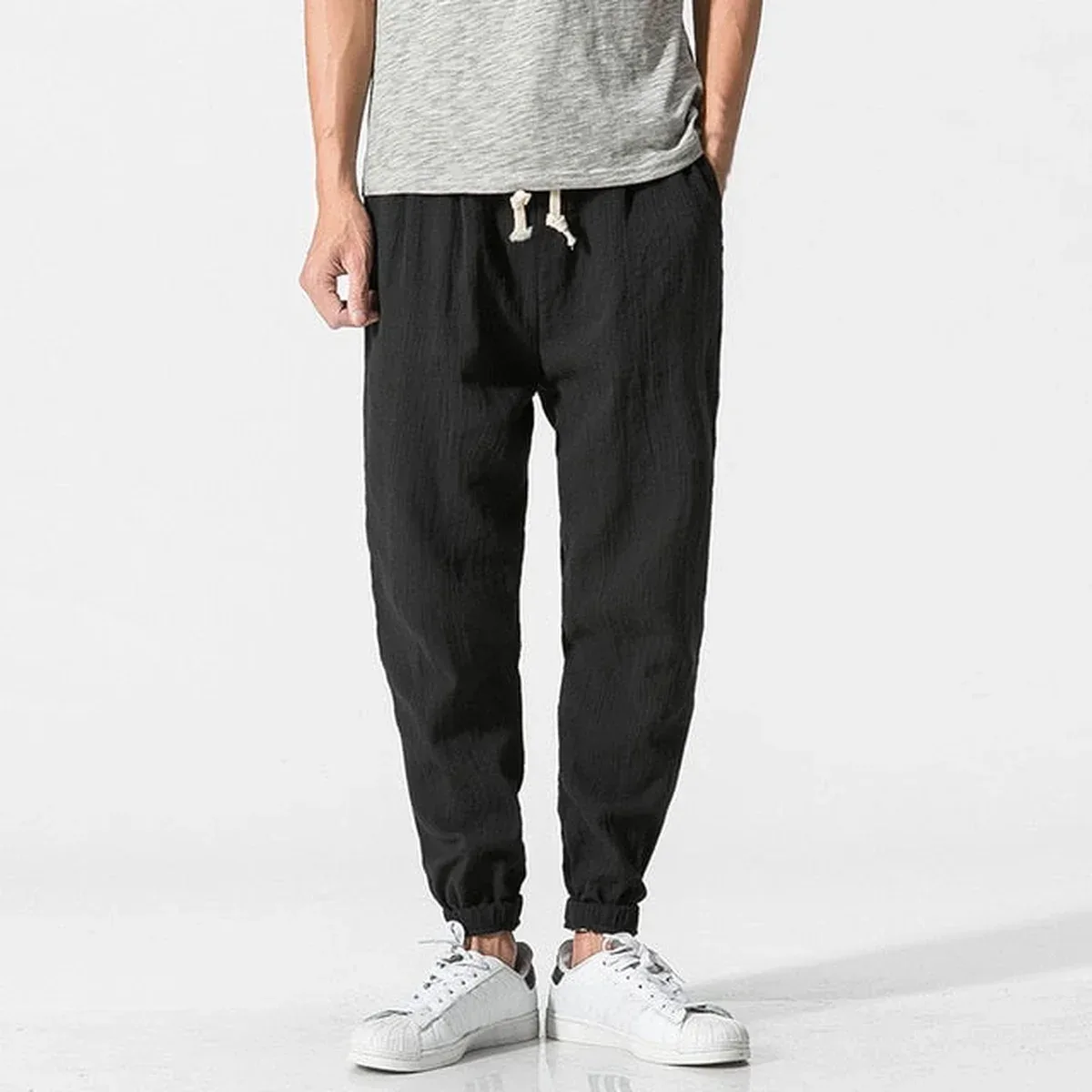 INCERUN Plus Size S-5XL Men Harem Pants Joggers Casual Wide Legs Trousers Loose Fitness Pant Male HipHop Haraj, photo 4 of 4