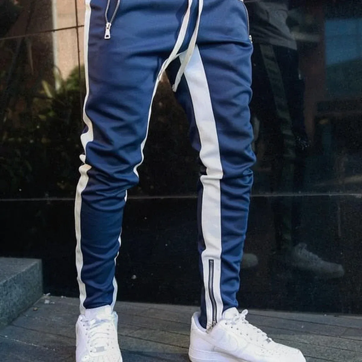 Mens Joggers Casual Pants Fitness Men Sportswear Tracksuit Bottoms Skinny Sweatpants Trousers Black Gyms Jogge, photo 2 of 4