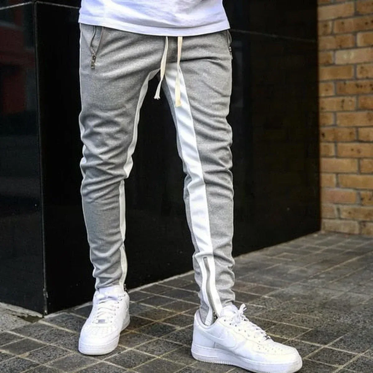 Mens Joggers Casual Pants Fitness Men Sportswear Tracksuit Bottoms Skinny Sweatpants Trousers Black Gyms Jogge, photo 4 of 4