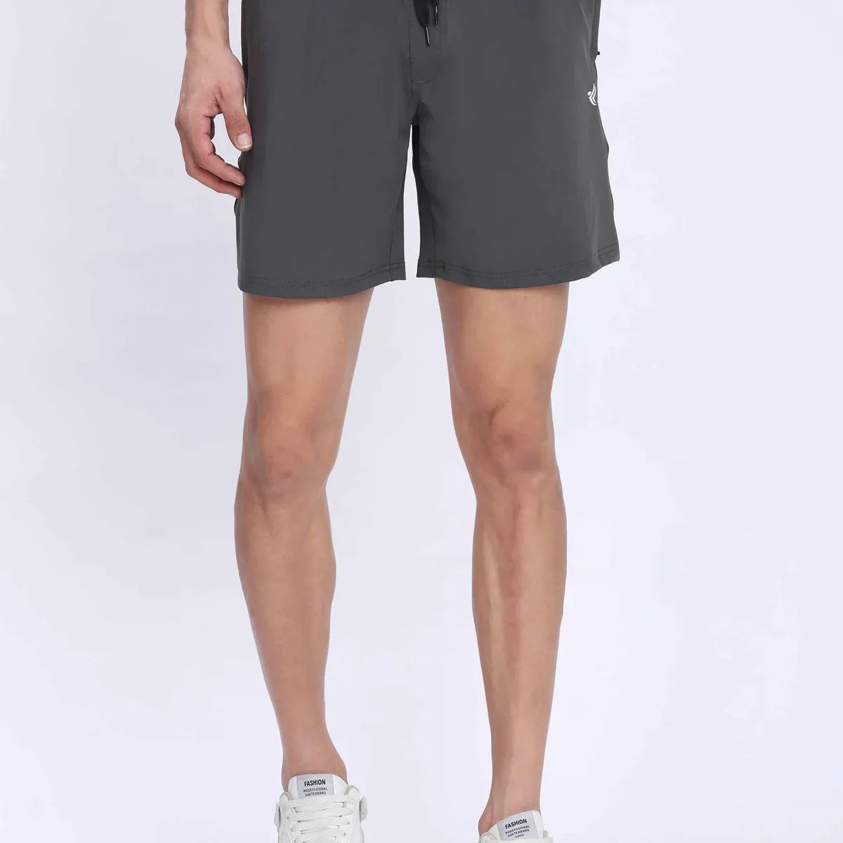 Dpassion Men Training Shorts Grey Quick Dry Gym Activewear, photo 2 of 4