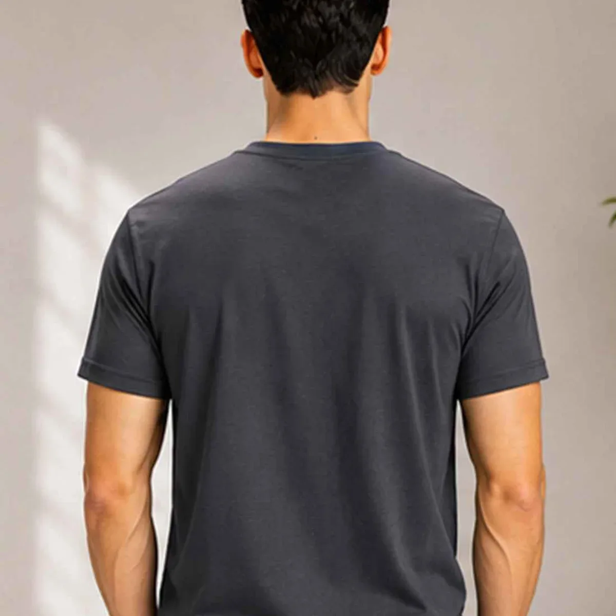 Men's Quick Dry Sports T-Shirt | Printed Gym Workout Running Training Activewear Tee (Grey), photo 2 of 4