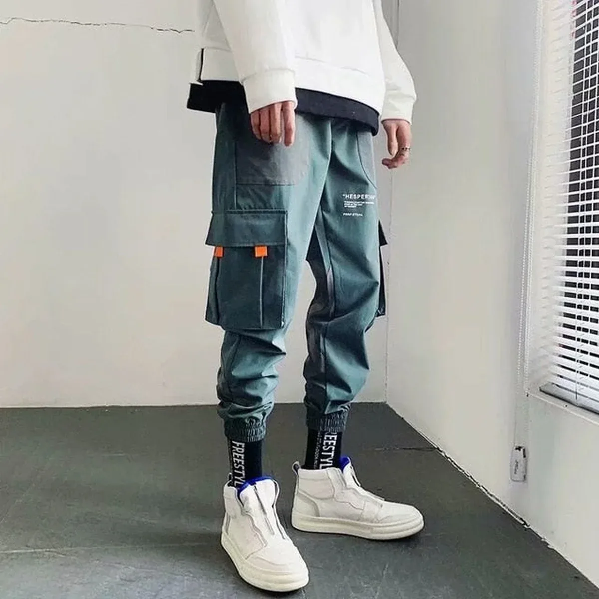 Men's Streetwear Casual Cargo Pants, photo 3 of 4