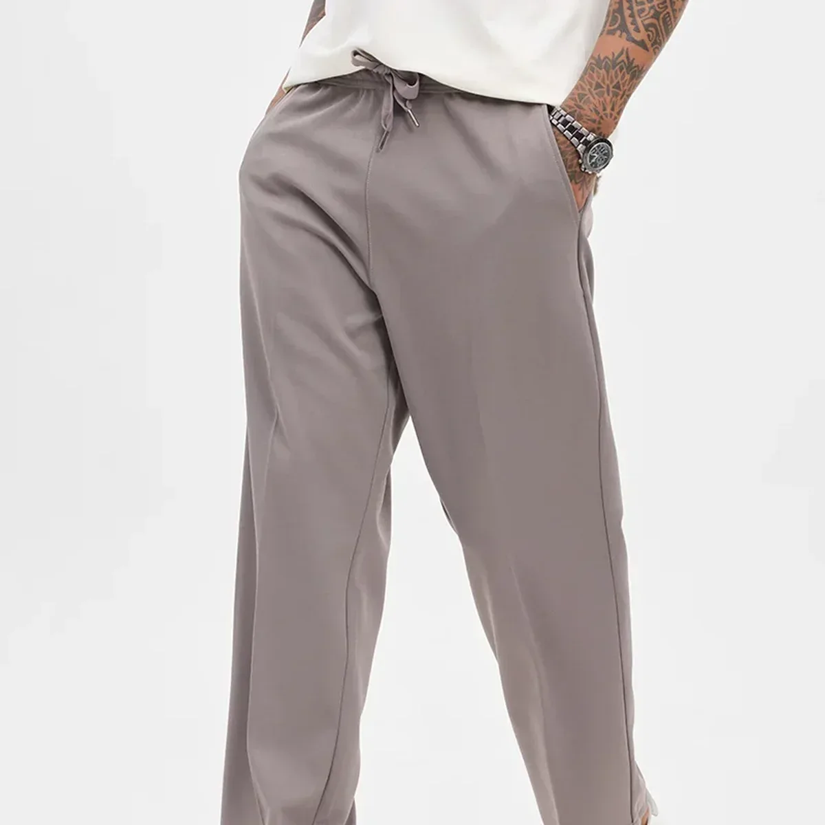 Grey Relaxed Fit Korean Trouser, photo 4 of 4