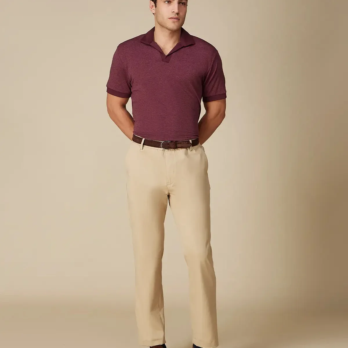 Elevate Everyday Stretch Chinos - Dark Beige, photo 3 of 4