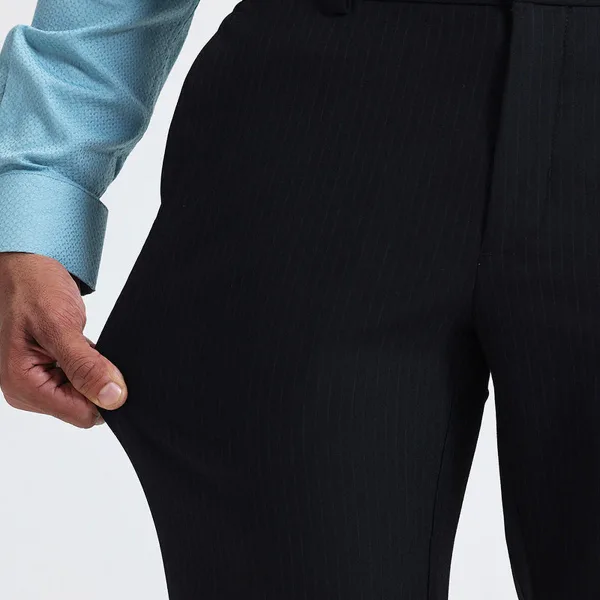 Flexi Fit - Dark Navy Stretchable Formal Trousers For Men