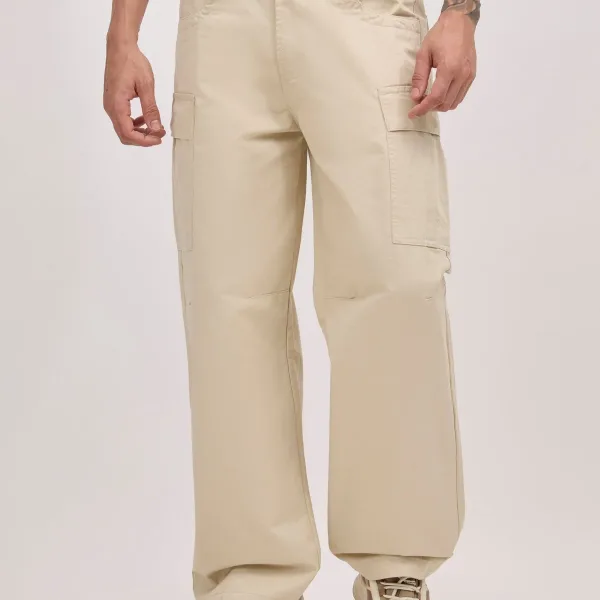 Vardon G1 - Super Baggy Cargo Pants - Beige