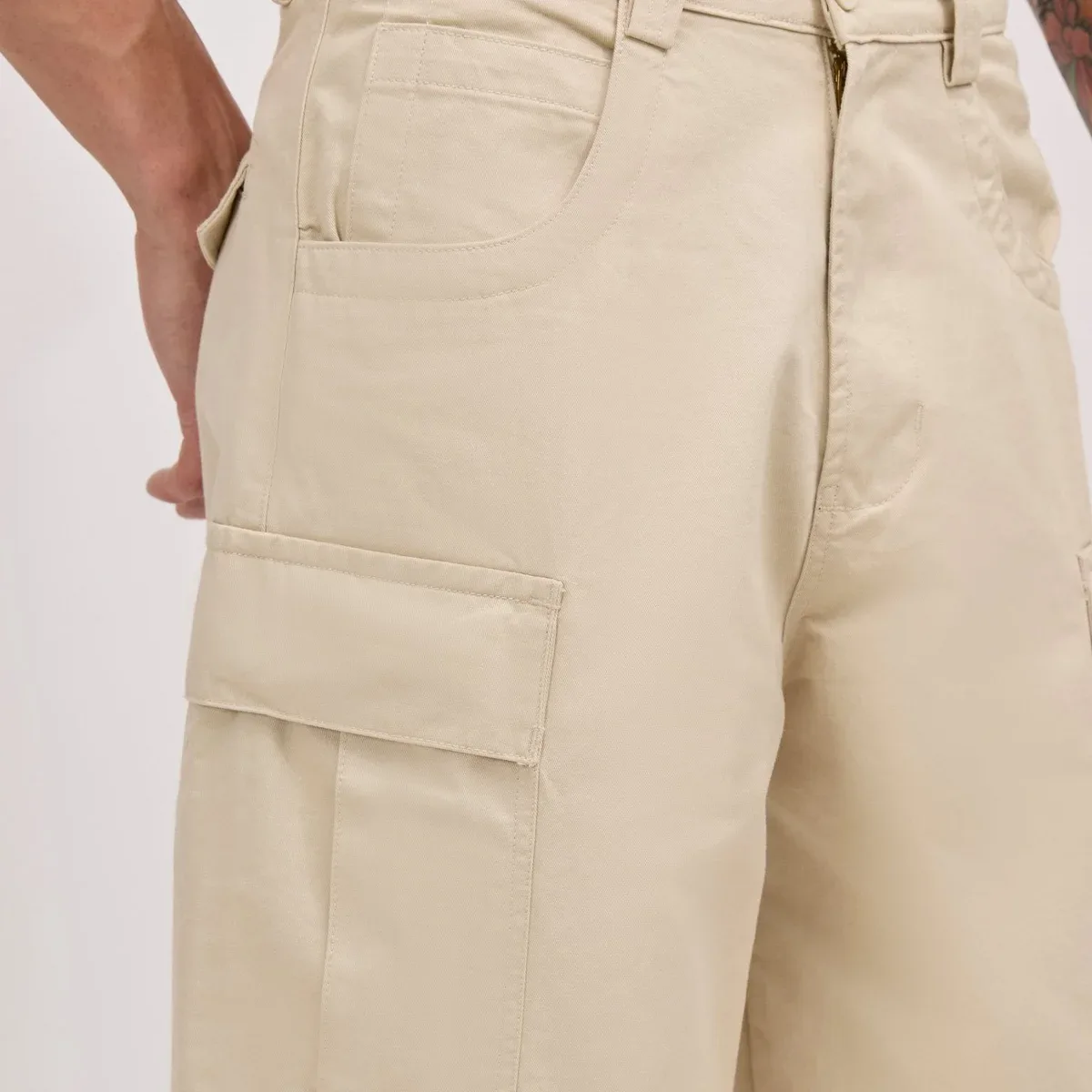 Vardon G1 - Super Baggy Cargo Pants - Beige, photo 2 of 4