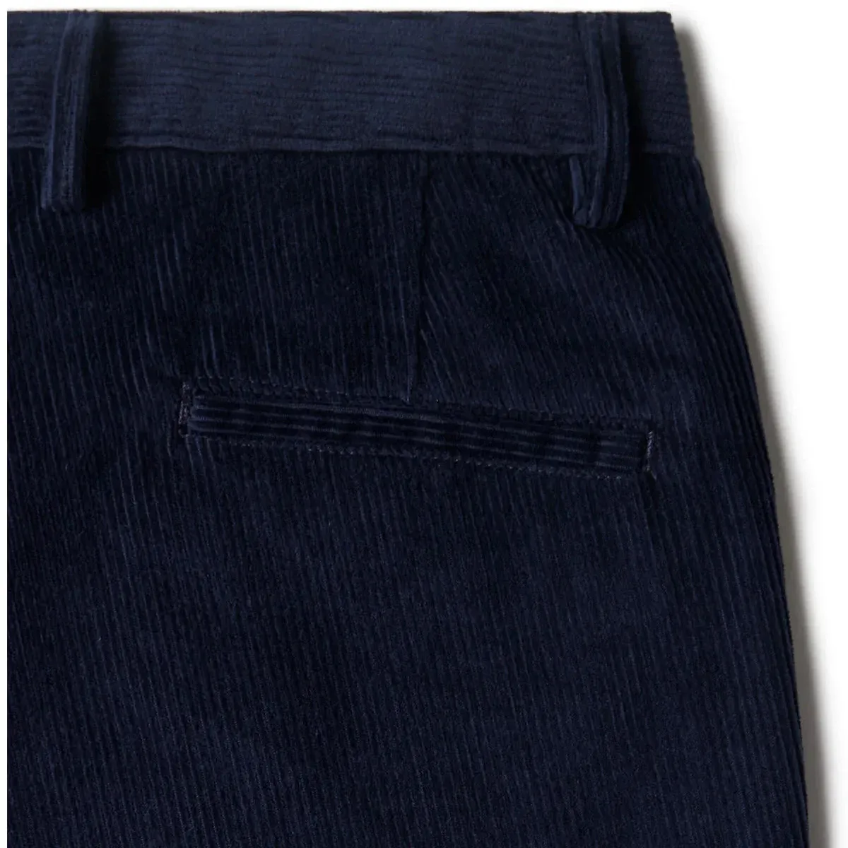 Sierra Corduroy Pleated Chinos - Navy, photo 4 of 4
