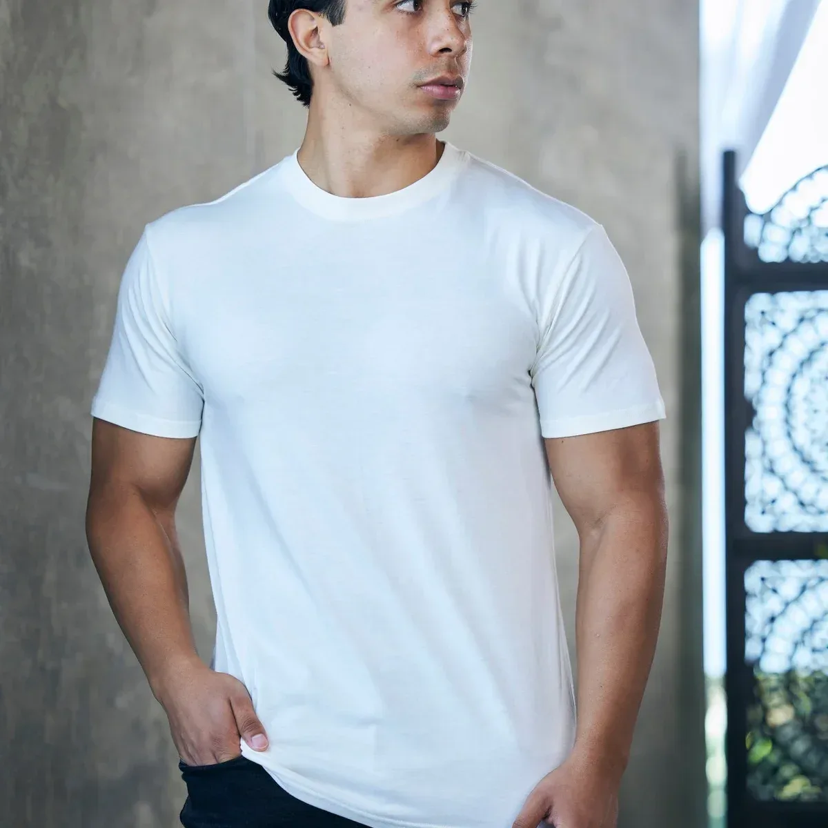 The Original Men's Bamboo Viscose/Organic Cotton Short Sleeve T-Shirt - Classic Cut, photo 3 of 4