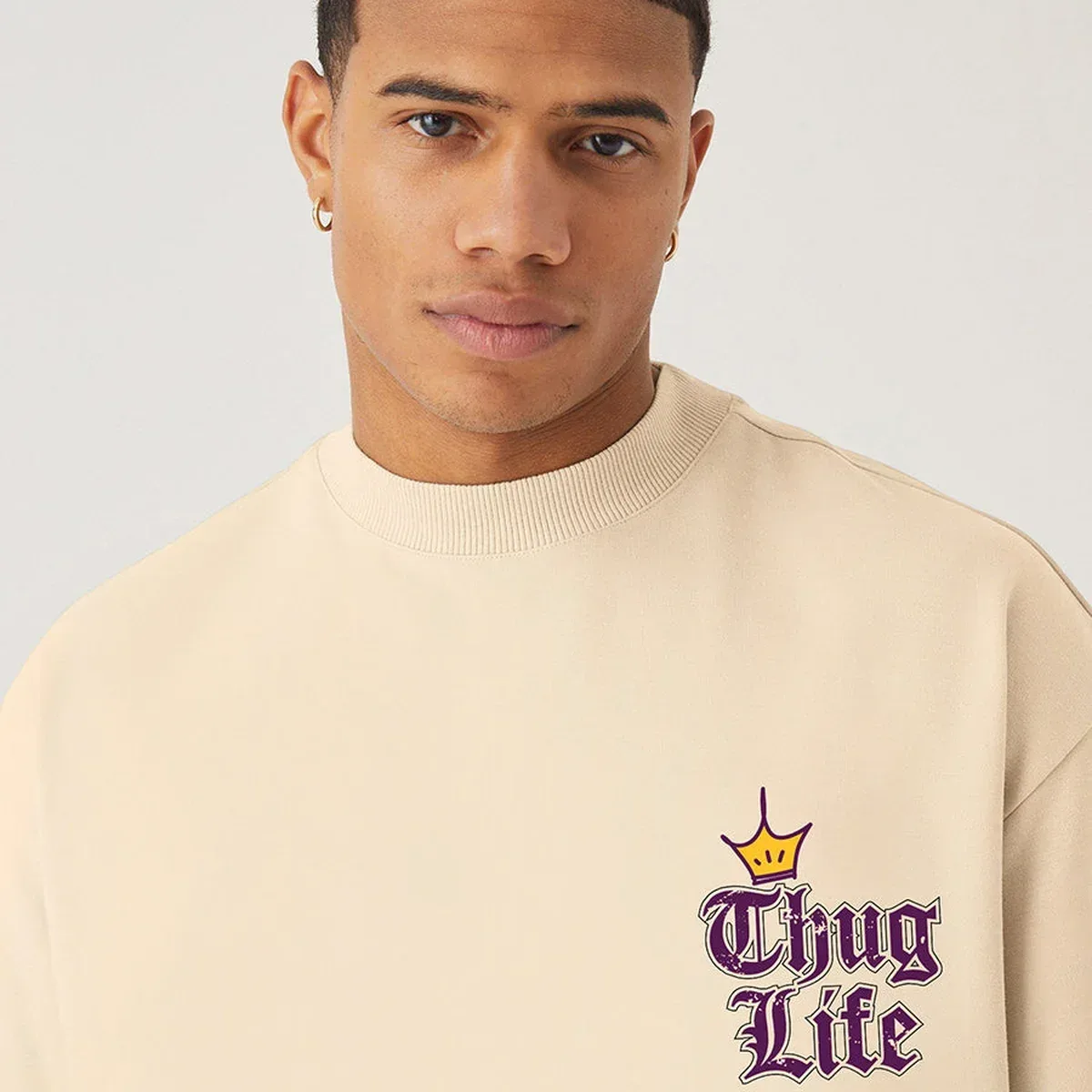 Thug Life Men Oversized T-Shirt, photo 3 of 4