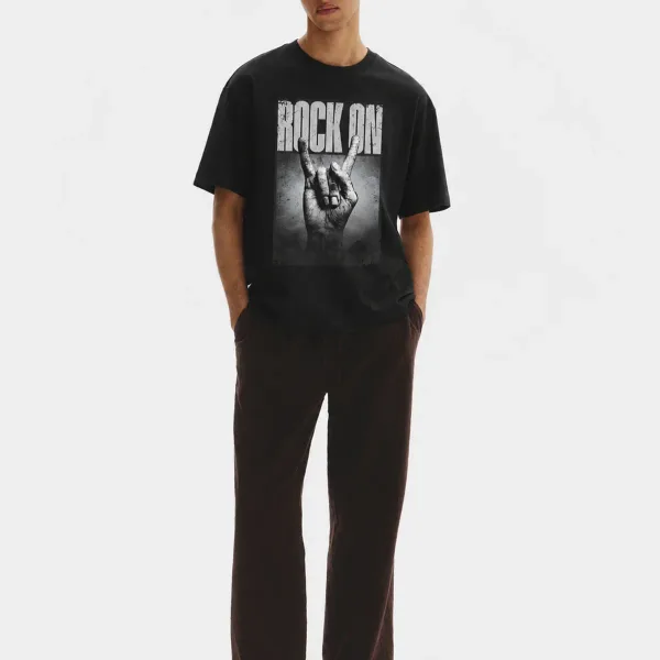 Rock Graphic Oversized T-Shirt for Men