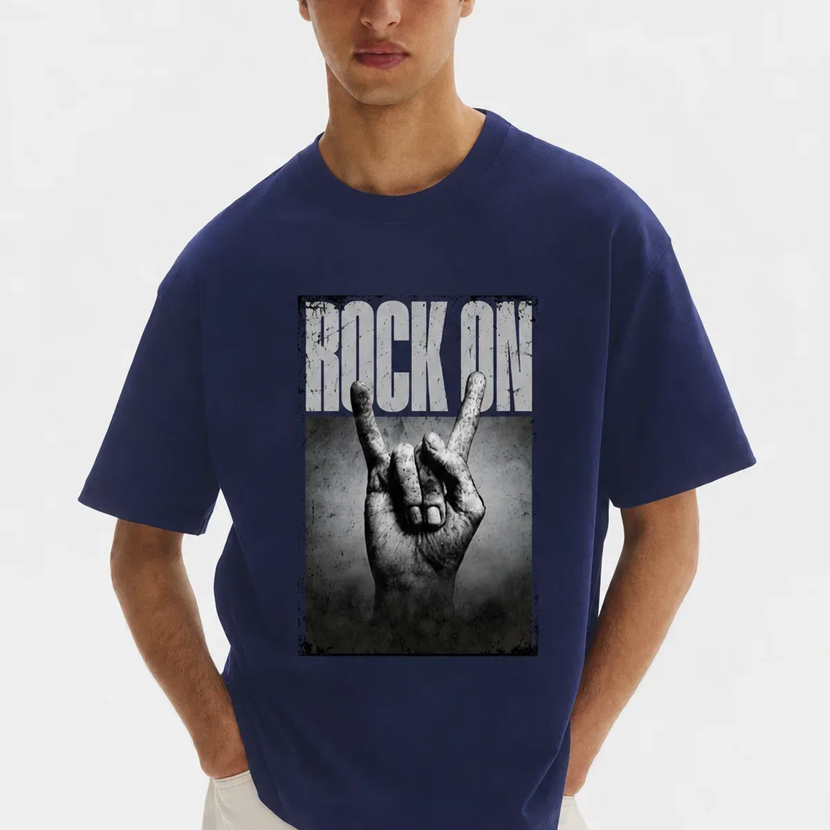 Rock Graphic Oversized T-Shirt for Men, photo 2 of 4