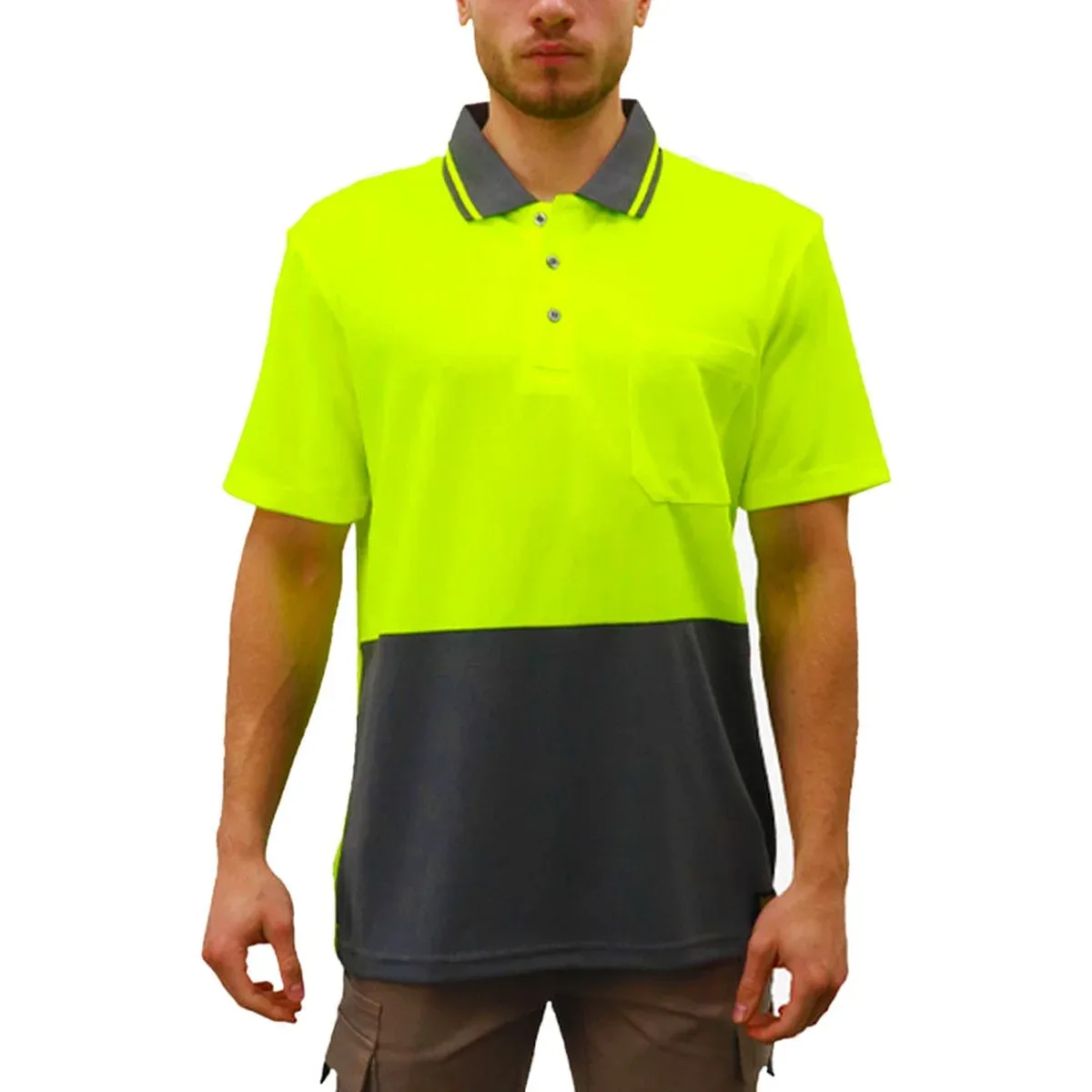Mens Hi Vis Polo Shirt, photo 2 of 4