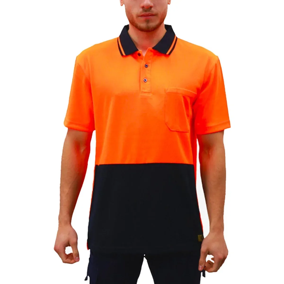 Mens Hi Vis Polo Shirt, photo 3 of 4