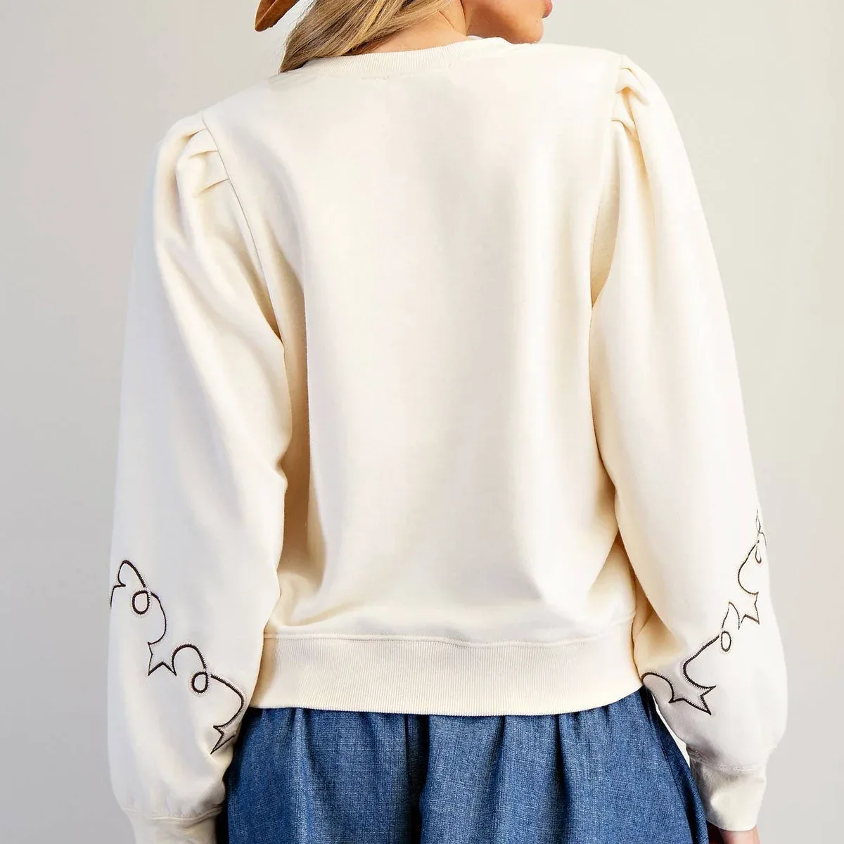EMBROIDERED HENLEY TOP, photo 2 of 4