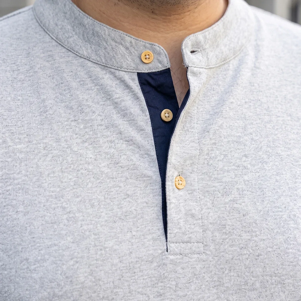 Men Plus Size Hemsworth Solid Henley Tshirt, photo 2 of 4