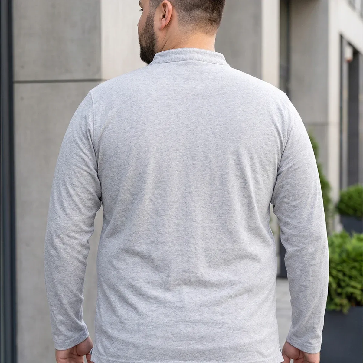 Men Plus Size Hemsworth Solid Henley Tshirt, photo 3 of 4