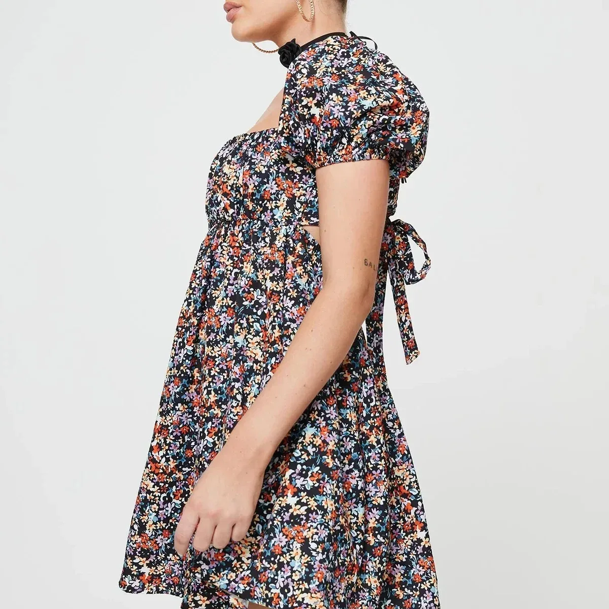 Let's Dance Mini Dress Black Floral, photo 4 of 4